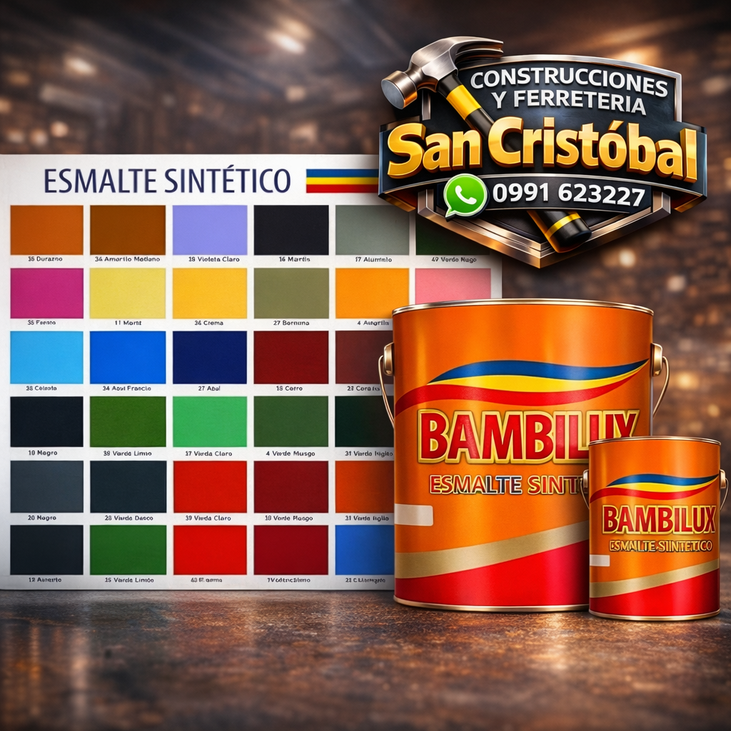 🎨 Esmalte Sintético Bambillux – Brillo y Protección Duradera