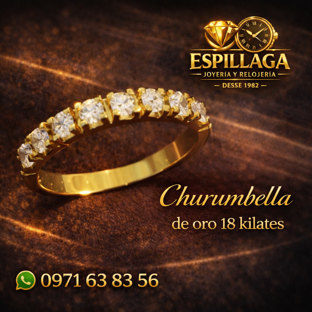 Churumbella de oro 18 kilates