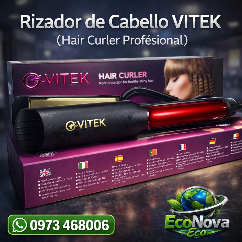 💇‍♀️ Rizador de Cabello VITEK – Estilo Profesional desde Casa