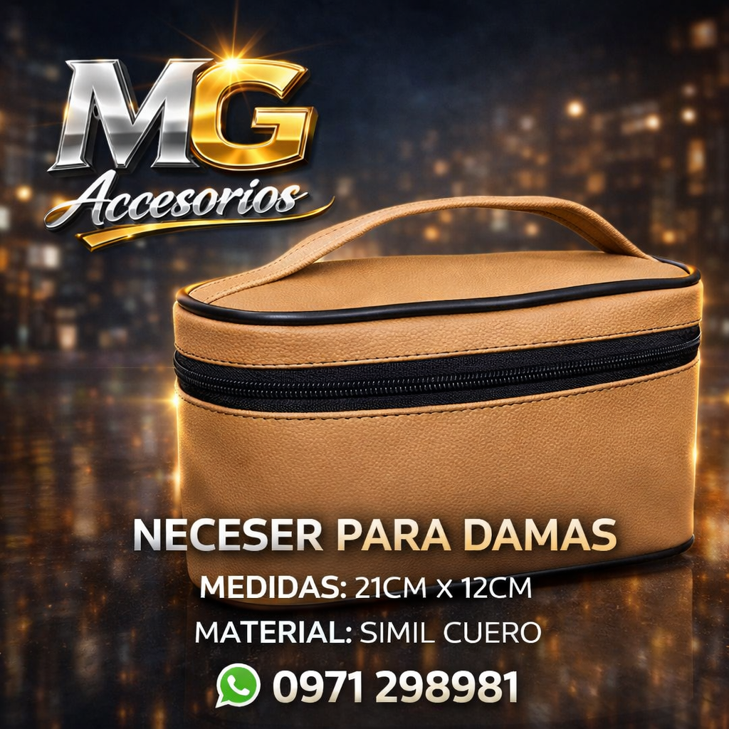 👜 Neceser para Damas de Simil Cuero – Estilo y Organización