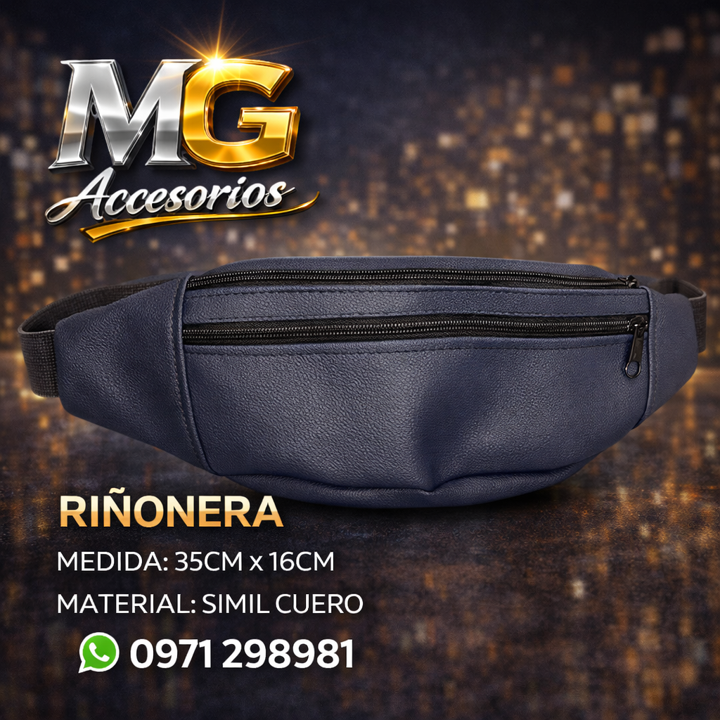 🎒 Riñonera de Simil Cuero – Comodidad y Estilo Urbano