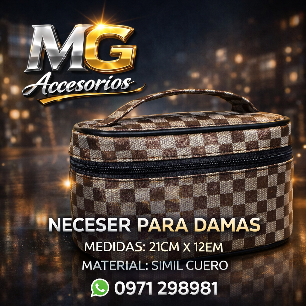 👜 Neceser para Damas de Simil Cuero – Elegante y Práctico