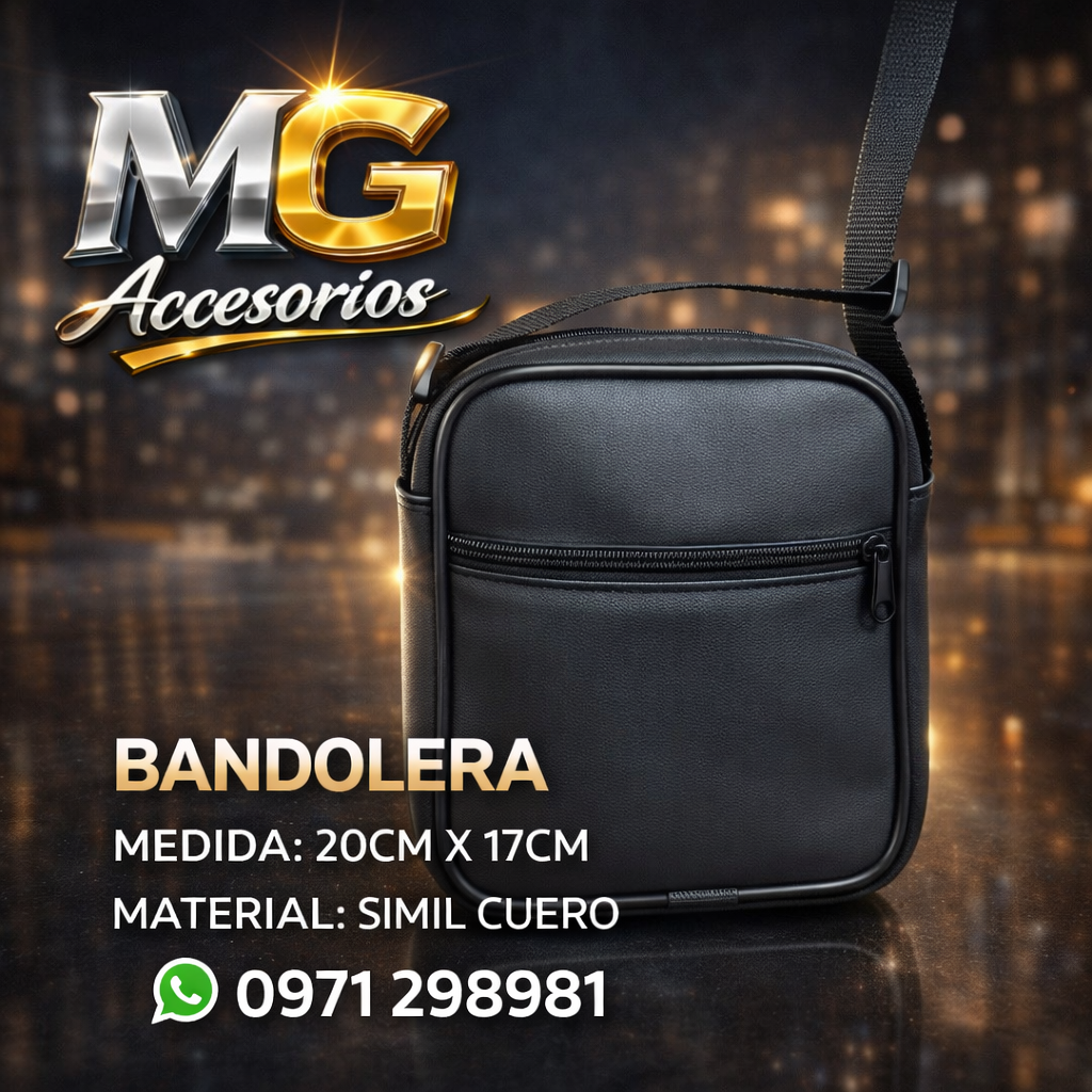 🎒 Bandolera de Simil Cuero – Estilo y Comodidad