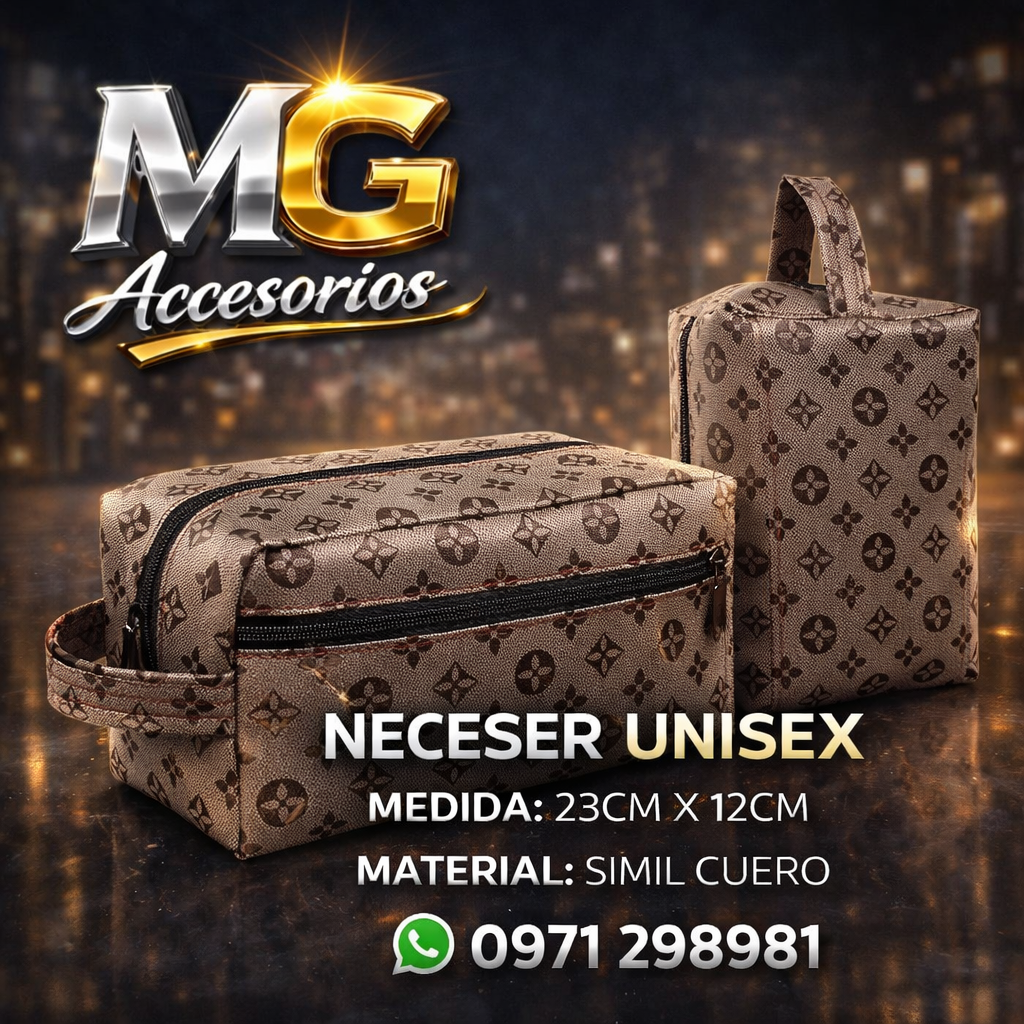 👜 Neceser Unisex de Simil Cuero – Estilo y Versatilidad