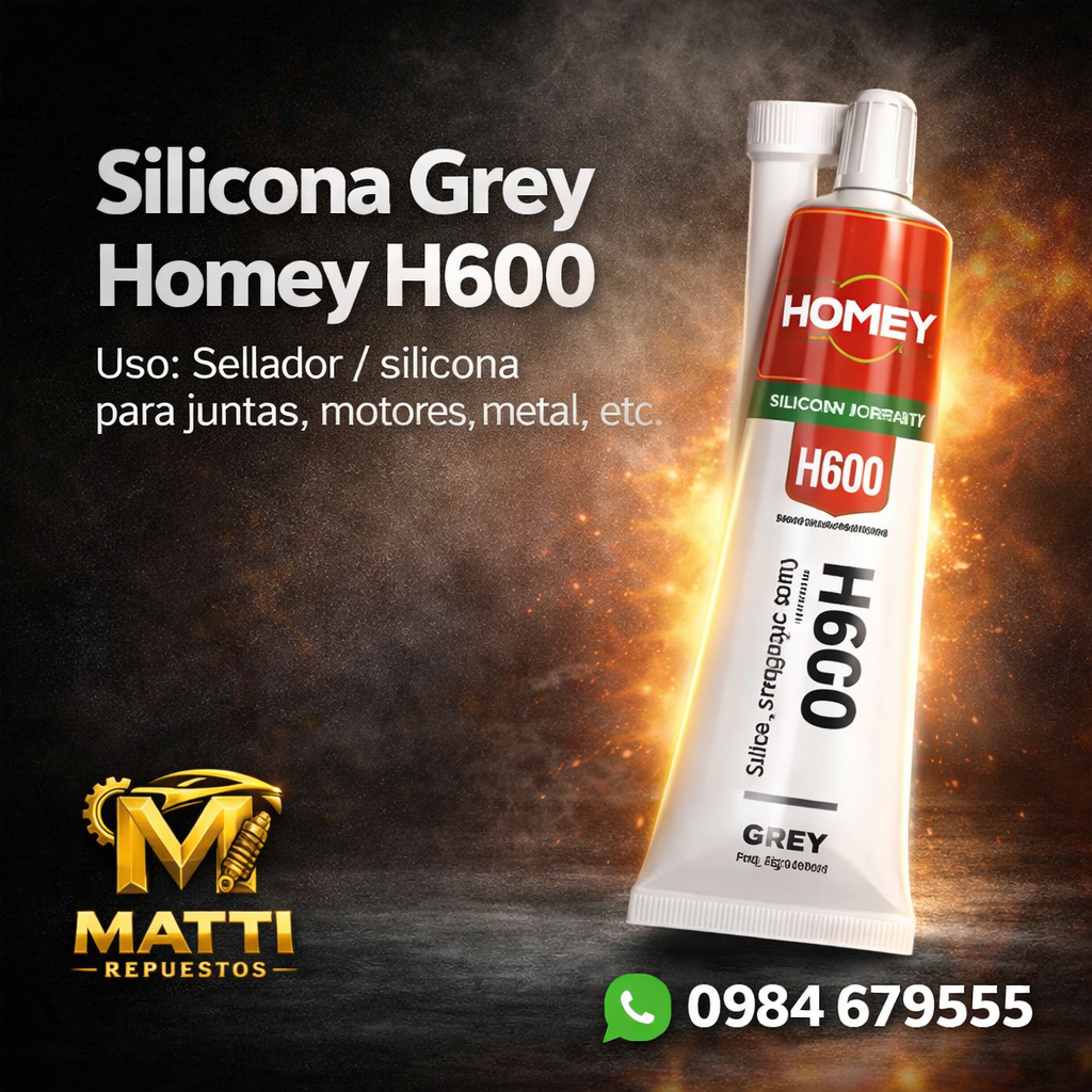 🔧 SILICONA GREY HOMEY H600