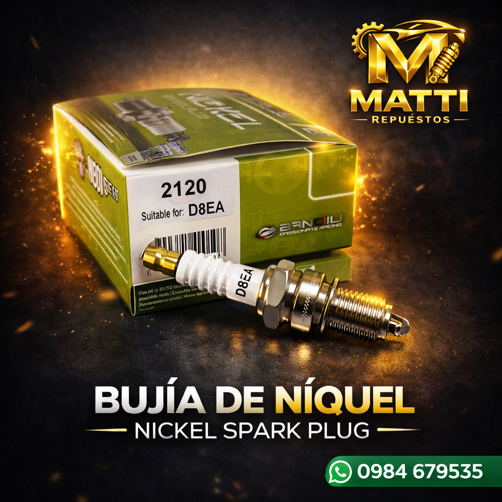 ⚙️ BUJÍA DE NÍQUEL – NICKEL SPARK PLUG (D8EA)