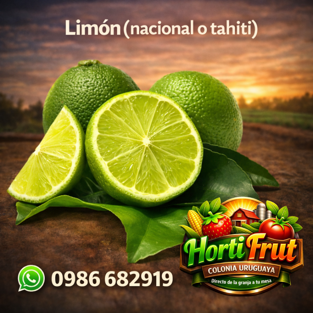 Limón fresco (nacional o tahití) – Sabor intenso y natural 🍋✨