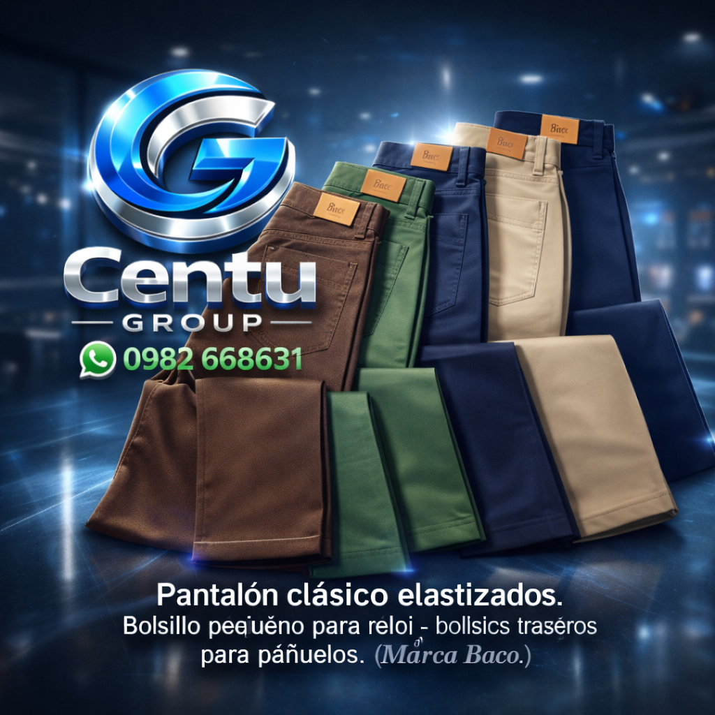 Pantalón Clásico Elastizado Baco – Comodidad y Estilo Diario 💼👌