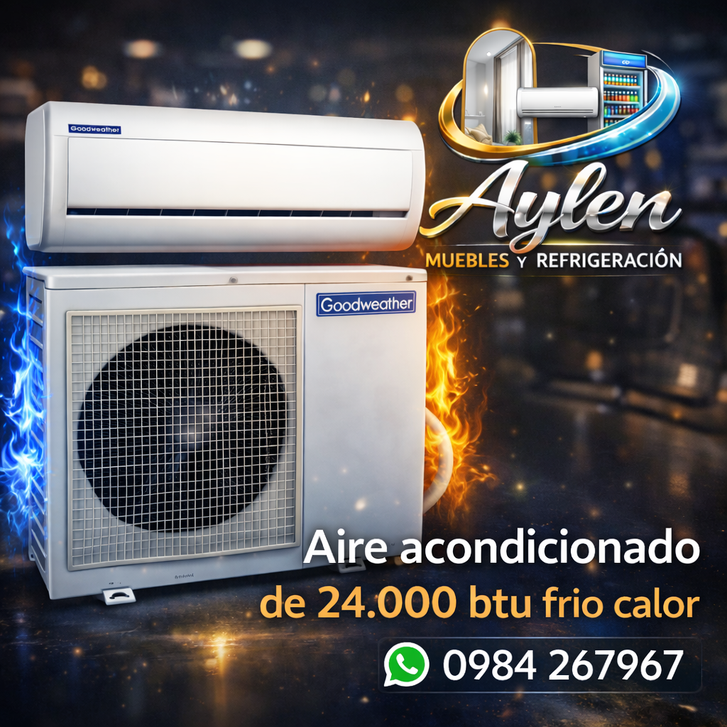 ❄️🔥 Aire Acondicionado 24.000 BTU Frío / Calor – Máxima Potencia y Rendimiento 🔥❄️
