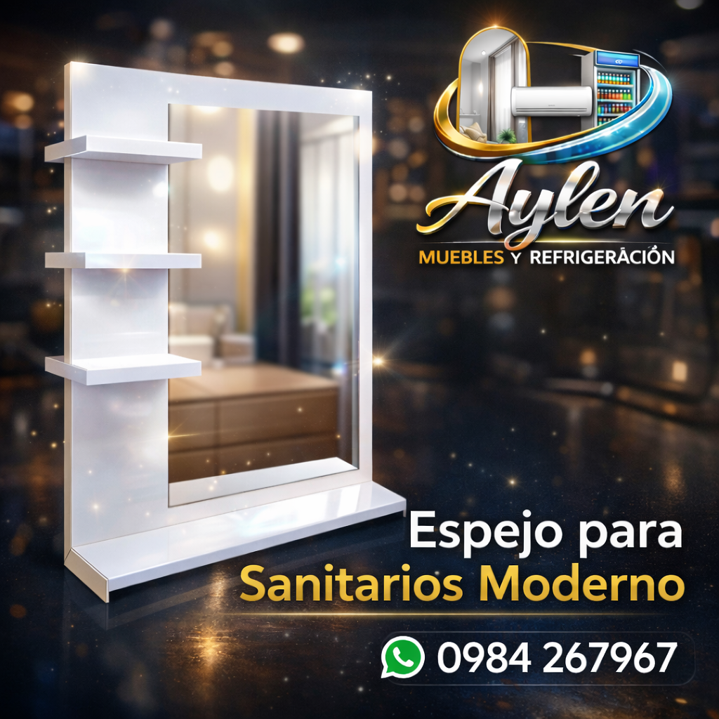 🚿✨ Espejo para Sanitarios Moderno – Elegancia y Funcionalidad ✨🚿