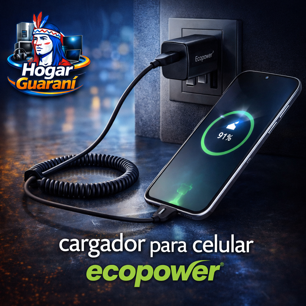 Cargador para Celular Ecopower – Carga Rápida y Segura