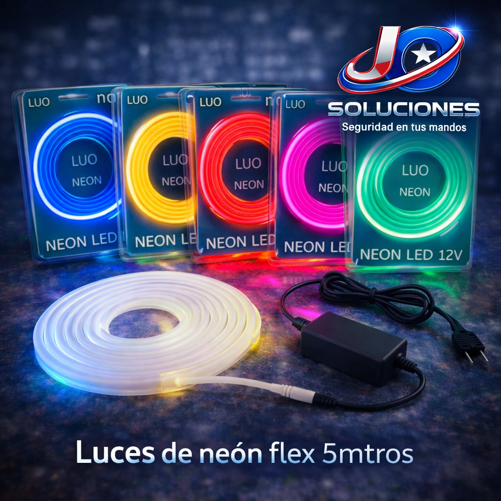 Luces de neón flex 5mtros