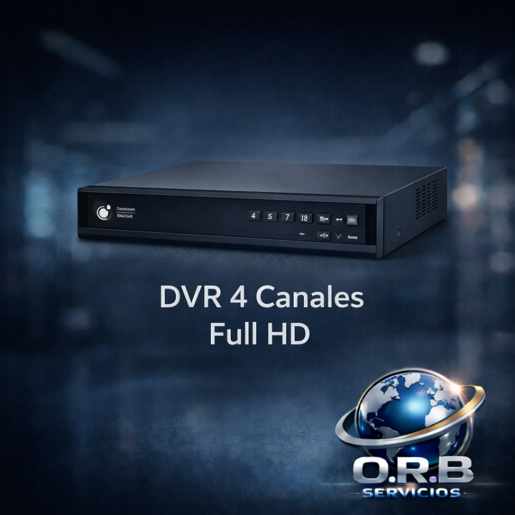 DVR 4 Canales Full HD