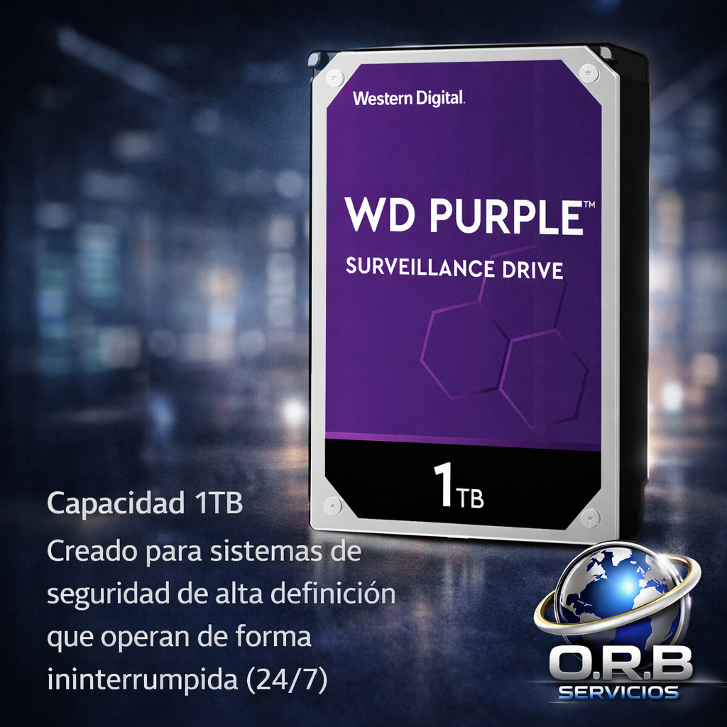 Capacidad: 1TB Creado para sistemas de seguridad de alta definición
