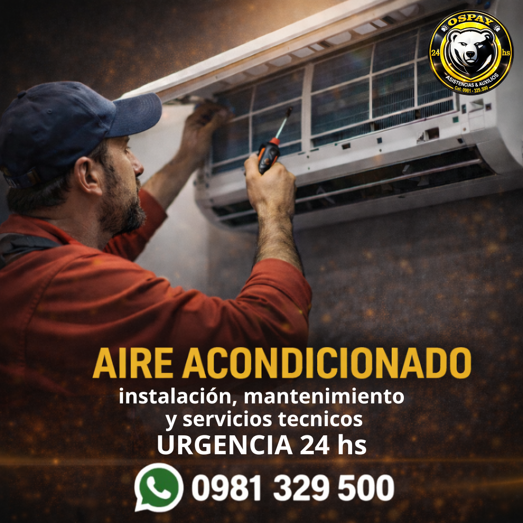 ❄️ AIRE ACONDICIONADO – SERVICIOS TÉCNICOS 24 HS