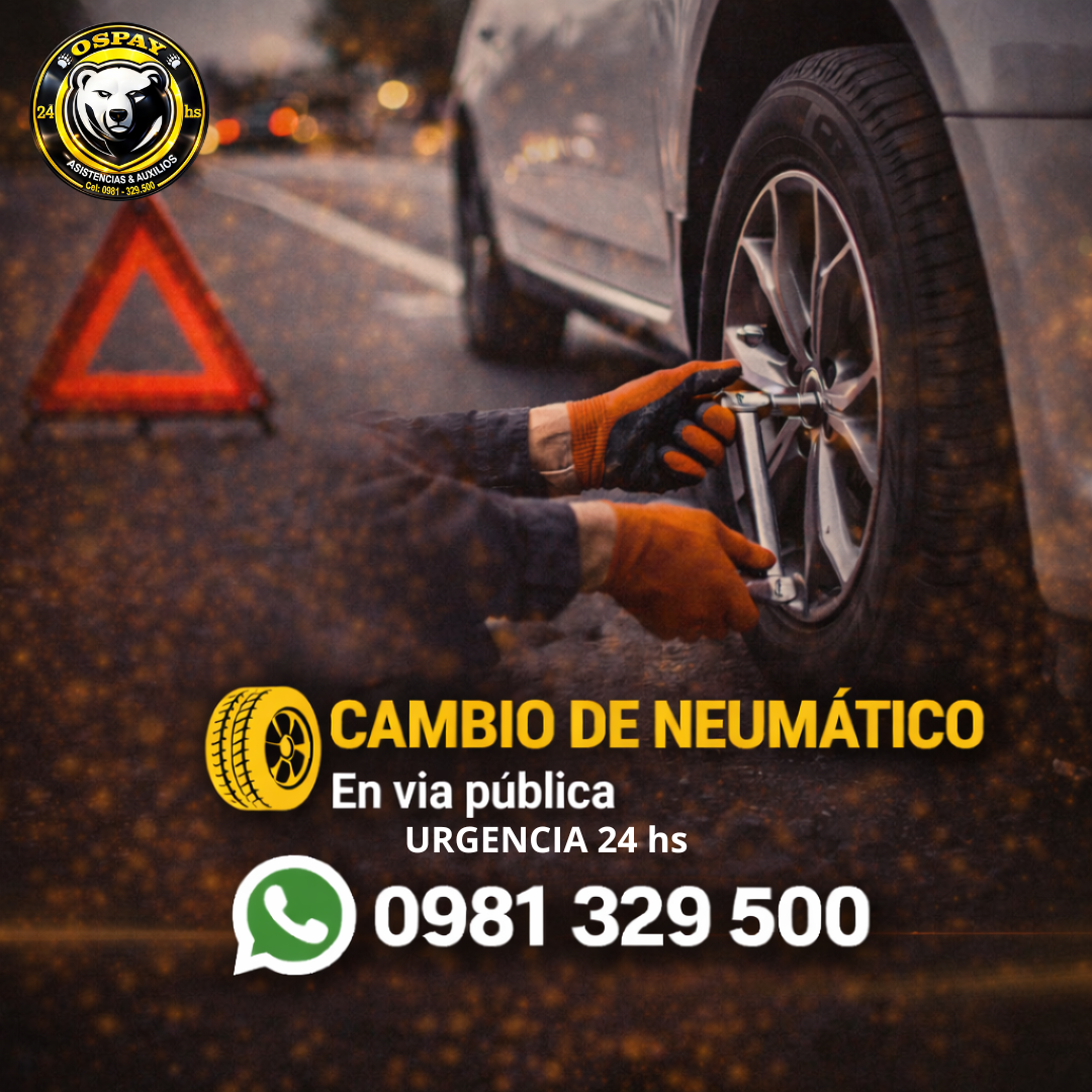 🛞 CAMBIO DE NEUMÁTICO – AUXILIO EN CARRETERA