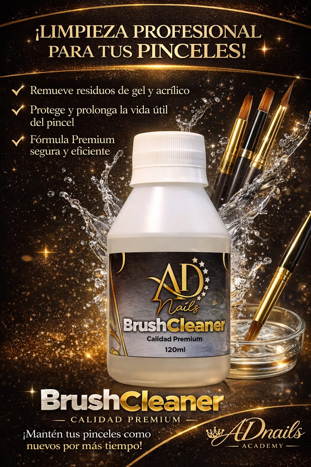 💎 ADnails Brush Cleaner – Fórmula Premium 💎