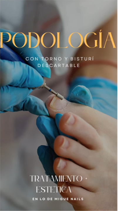 Podología Profesional con Torno y Bisturí Descartable