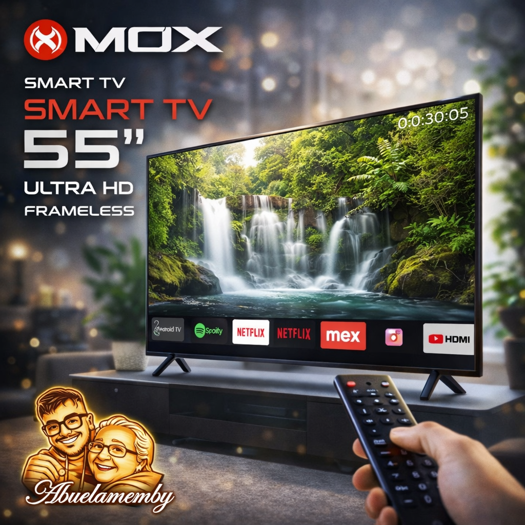 MOX MO-T55UHD Smart TV 55” Ultra HD Frameless