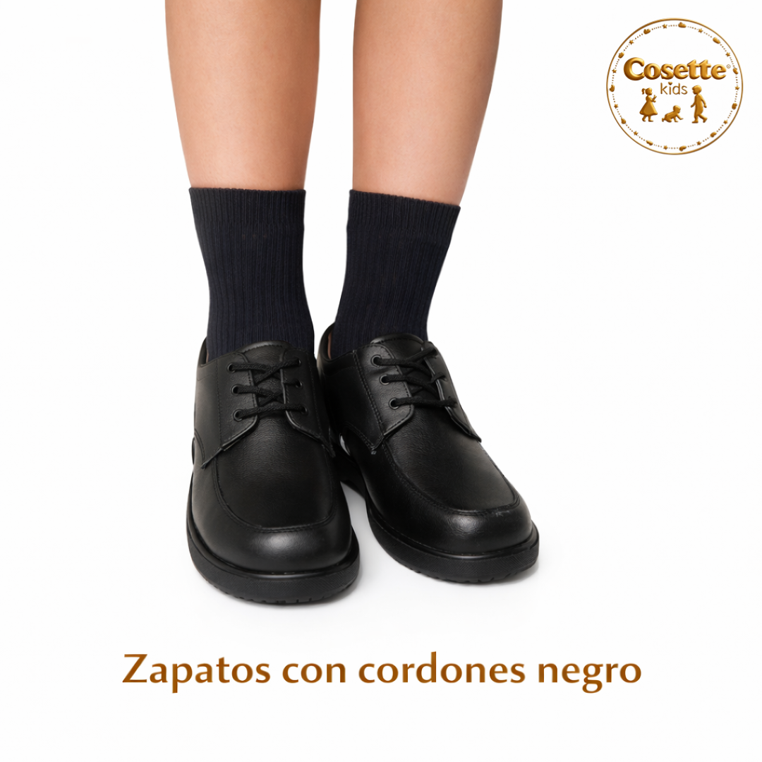 Zapatos con cordones negro