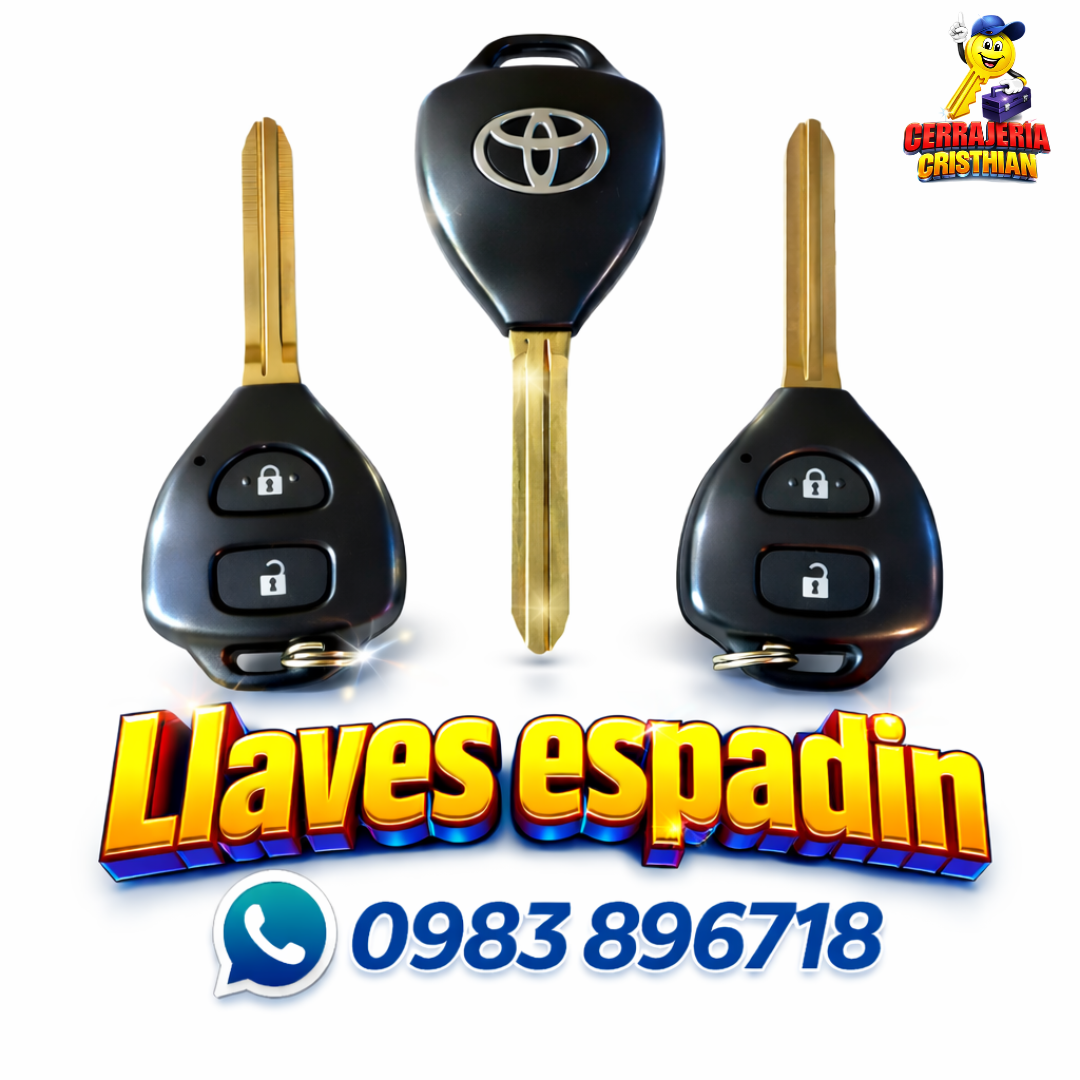 Llaves Espadín para Vehículos –