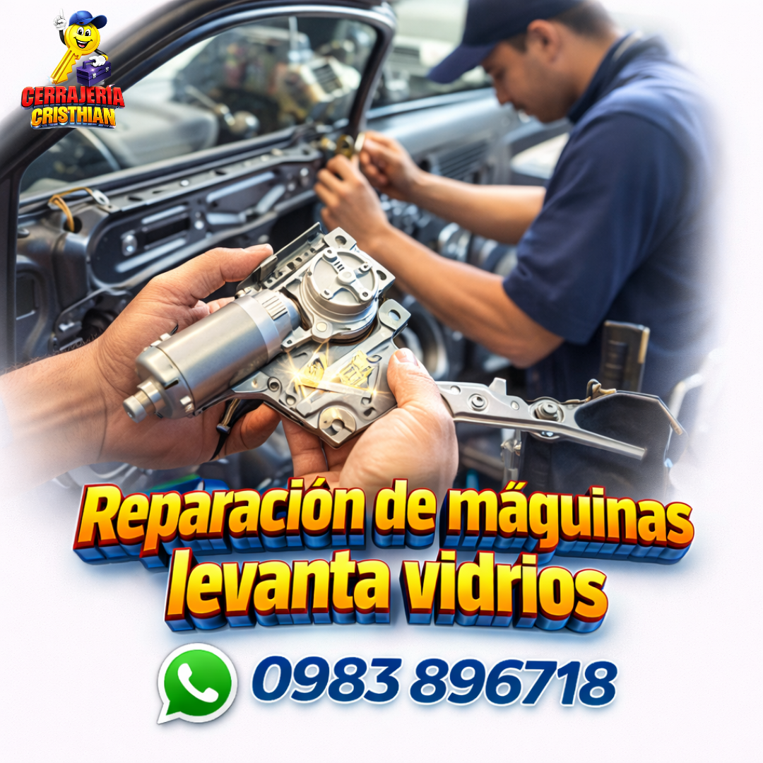 Reparación de Máquinas Levanta Vidrios