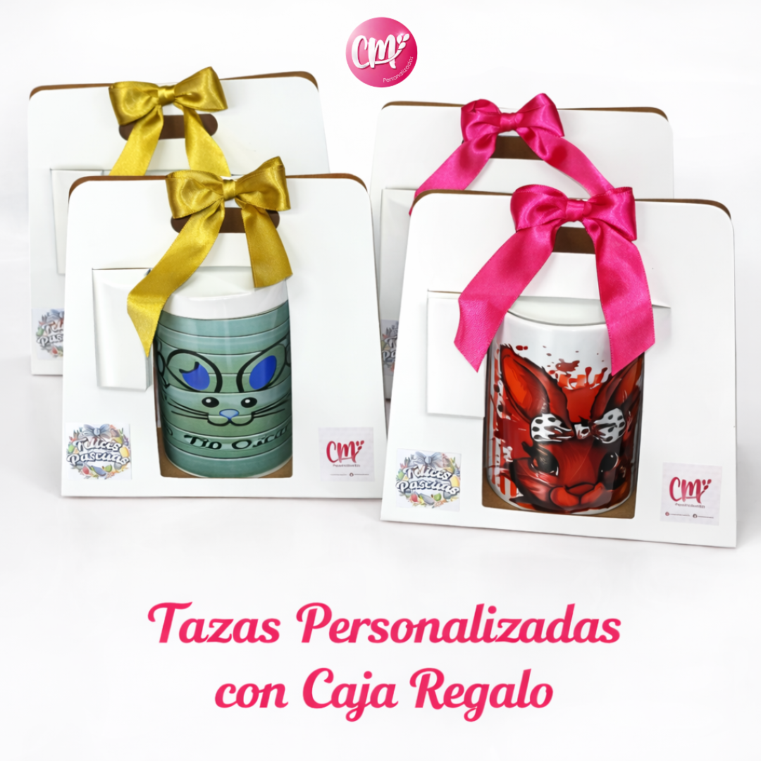 Tazas Personalizadas con Caja Regalo – Presentación Premium