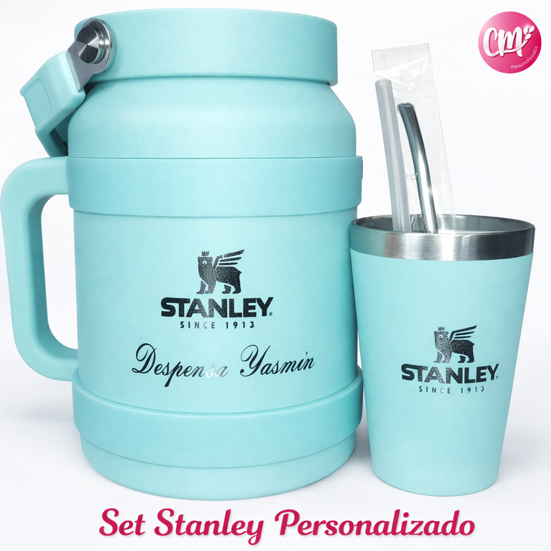 Set Stanley Personalizado – Termo + Vaso Acero Inoxidable