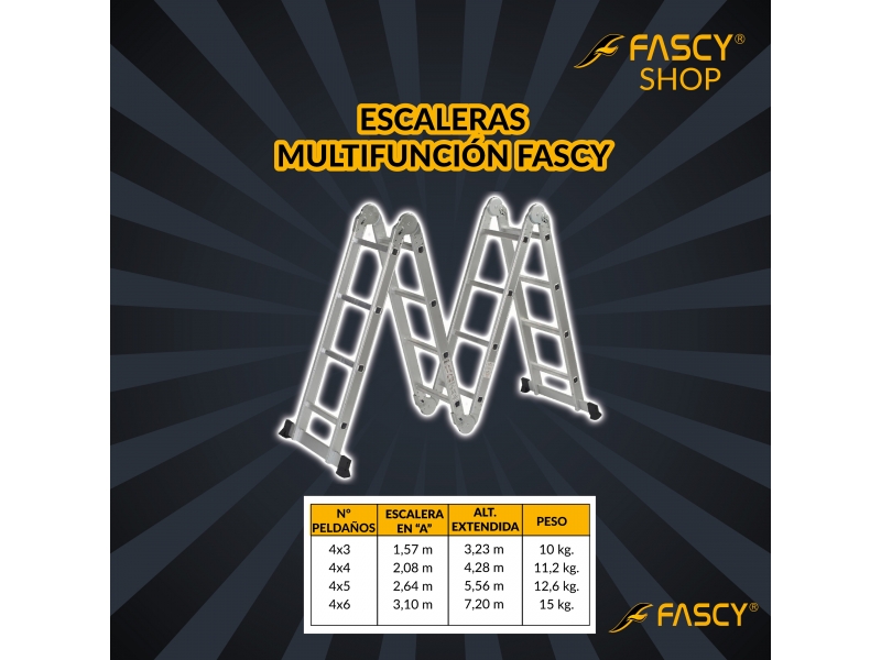 ESCALERA FASCY MULTIFUNCIONAL