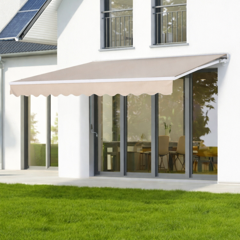 Toldo Brazo Retráctil IGPRO Crudo 2x1.5 mts – Compacto y Funcional