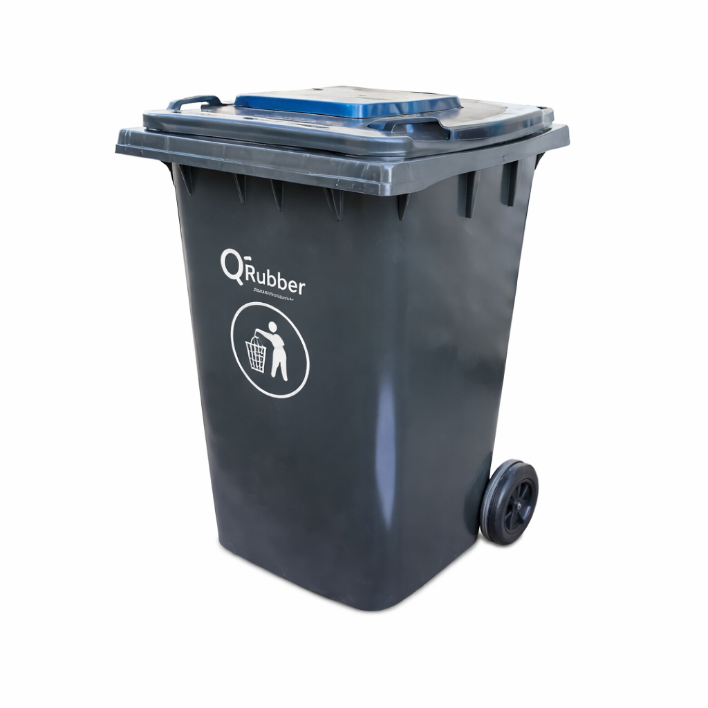 Contenedor de Basura QRubber 360 Litros – Resistente y Funcional