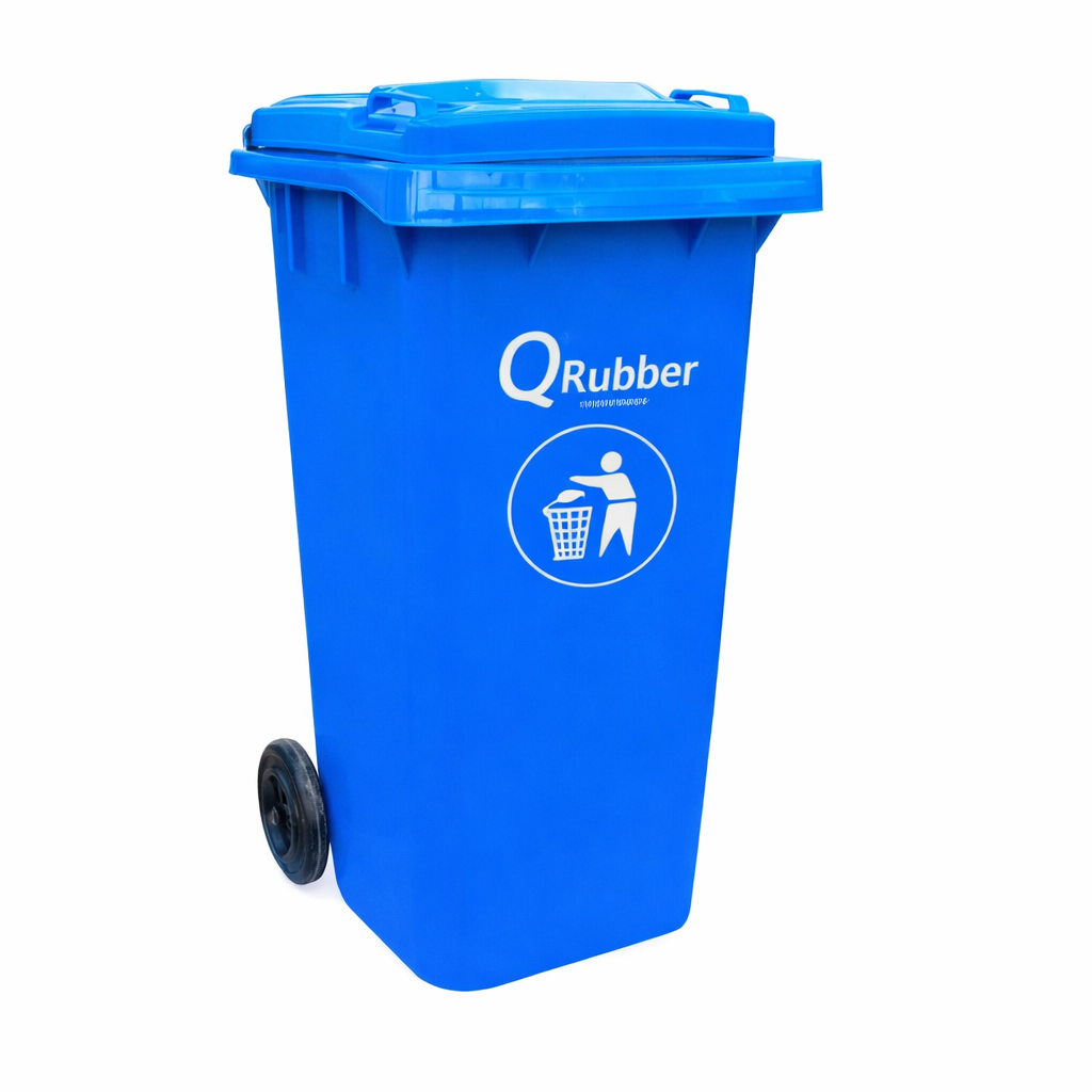 Contenedor de Basura QRubber 240 Litros – Resistente y Funcional