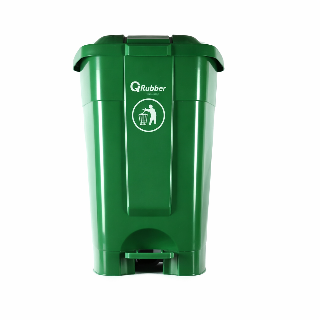 Basurero QRubber 70 Litros con Pedal – Práctico y Compacto