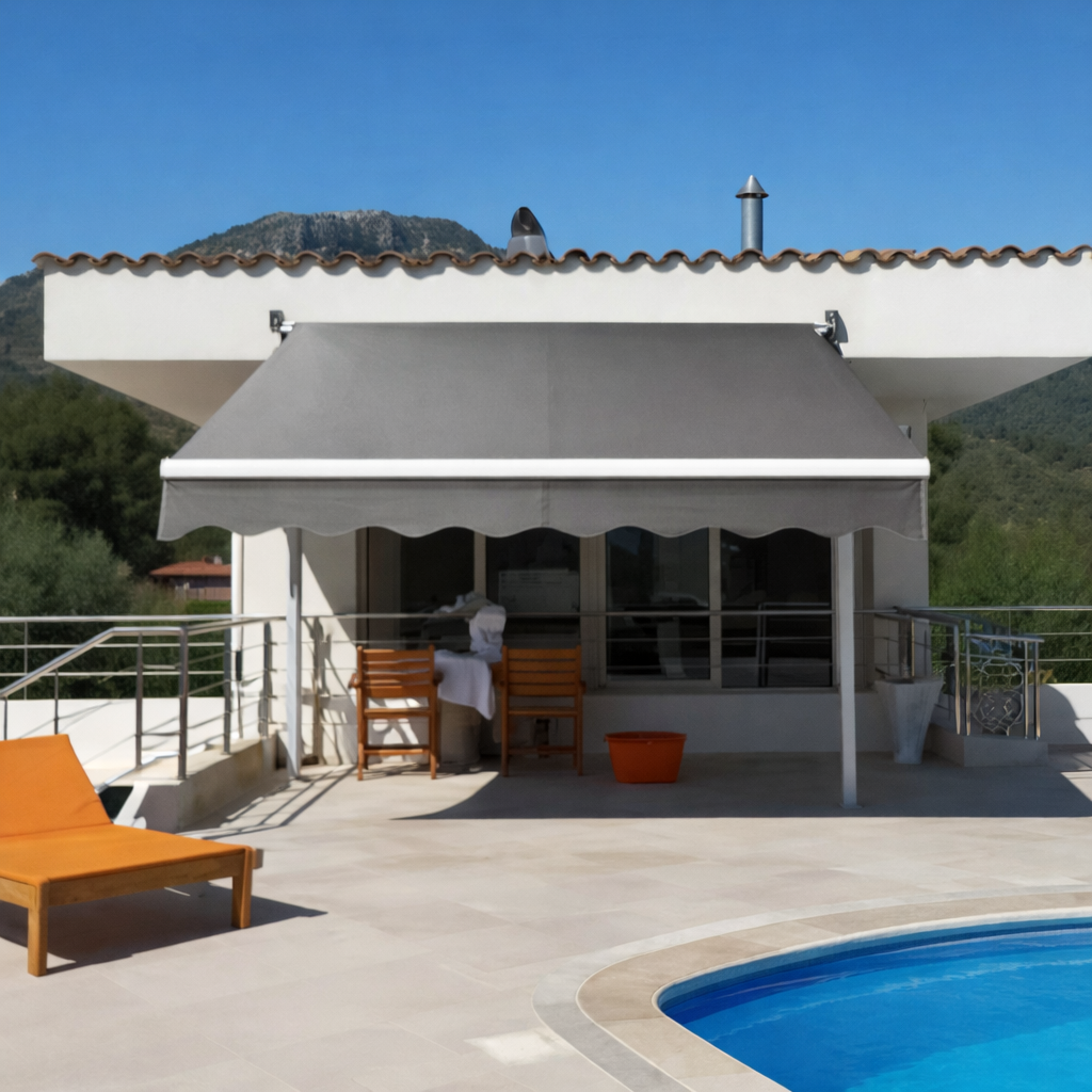 Toldo Brazo Retráctil IGPRO Gris 4x2.5 mts – Sombra y Elegancia para tu Terraza