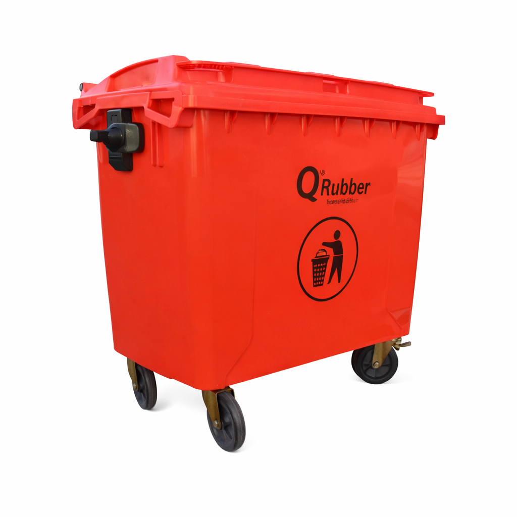 Contenedor de Basura QRubber 660 Litros – Alta Resistencia y Gran Capacidad