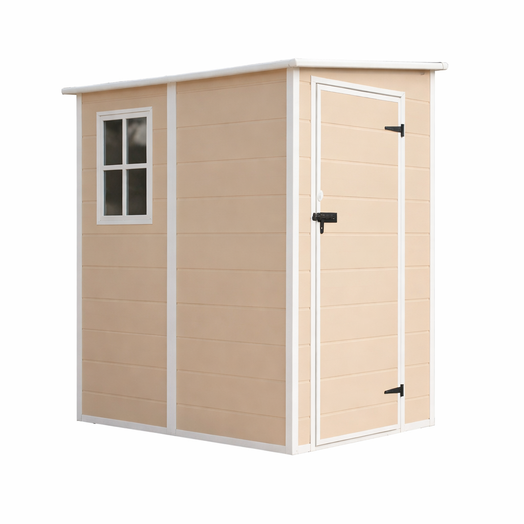Depósito Jardín Plástico IGPRO Café Claro 1.83 m² – Elegante y Resistente