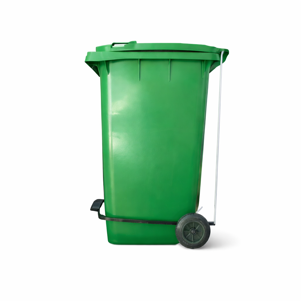 Contenedor de Basura QRubber 360 Litros con Pedal – Práctico y Resistente