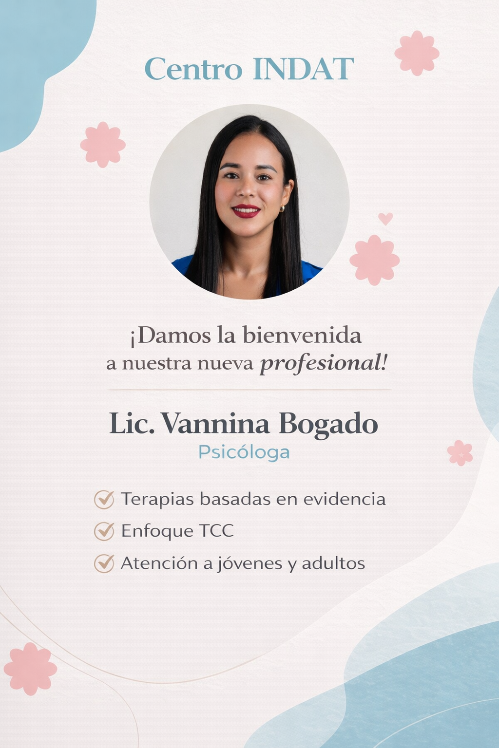 Lic. Vannina Bogado - Psicóloga