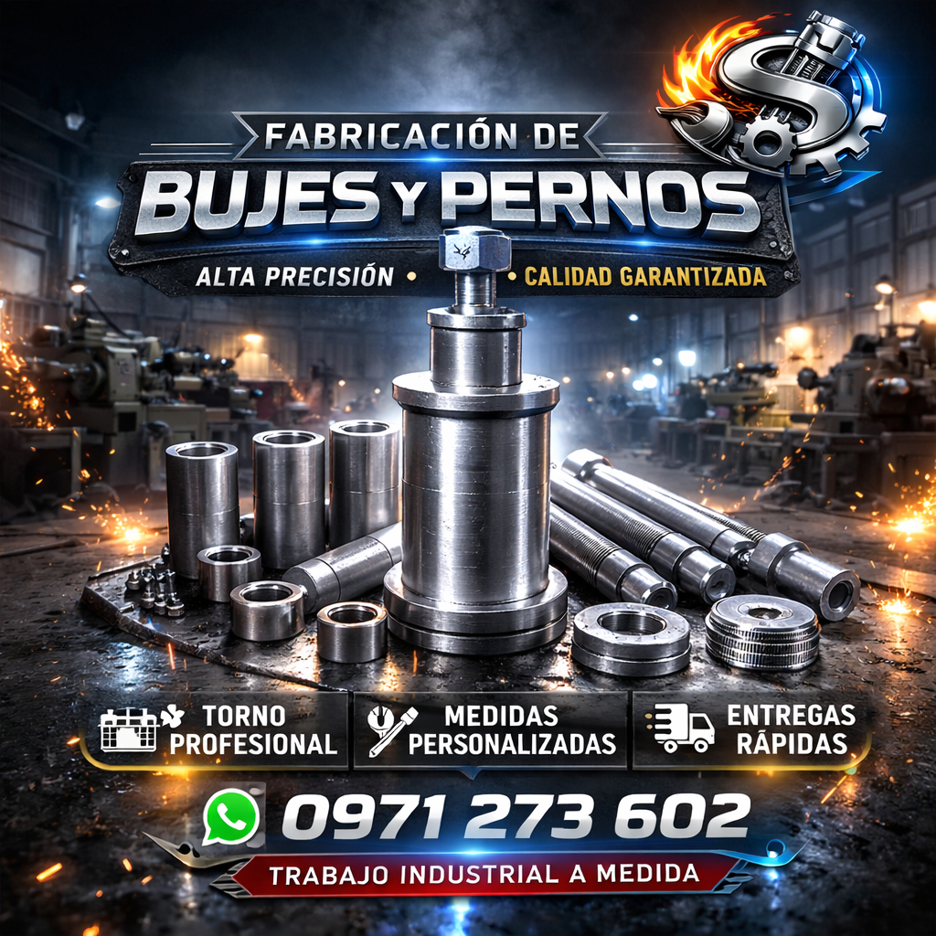 Fabricación de Bujes y Pernos de Alta Precisión