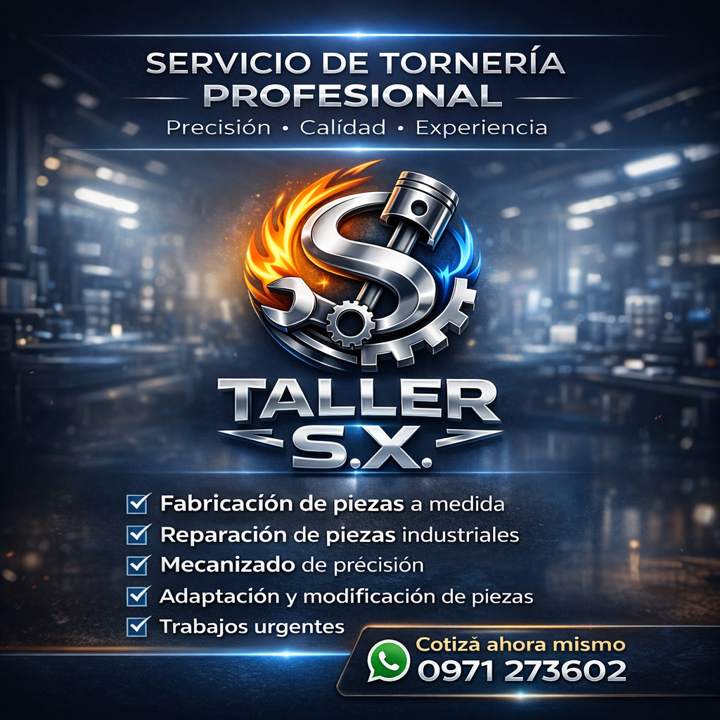 Servicio de Tornería Profesional – Precisión, Calidad y Experiencia