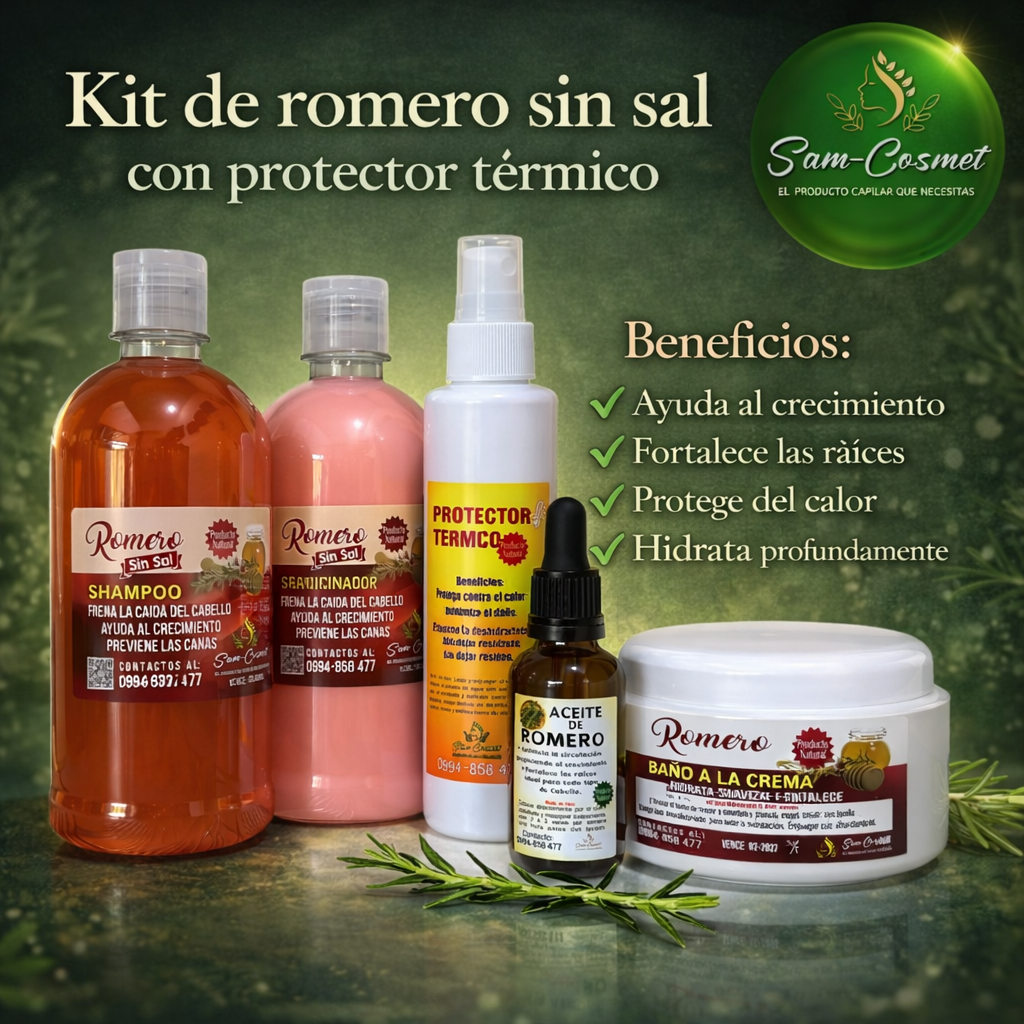 Kit de romero sin sal con protector térmico