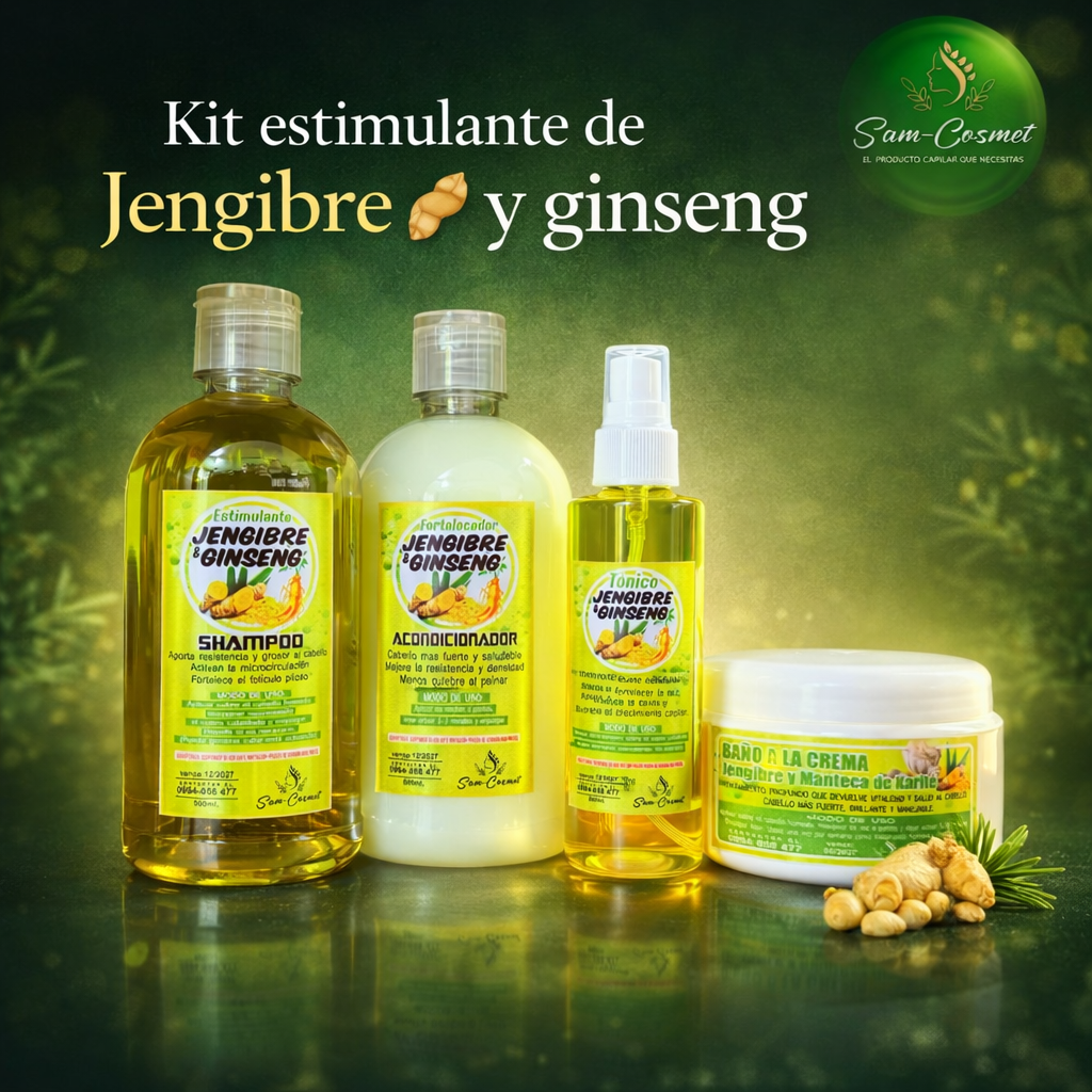 Kit estimulante de Jengibre 🫚 y ginseng