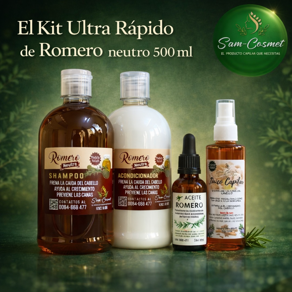 El Kit Ultra Rápido de Romero neutro 500 ml