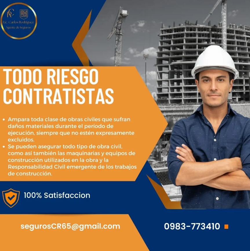 Todo Riesgo Contratistas – Protección total para tu obra