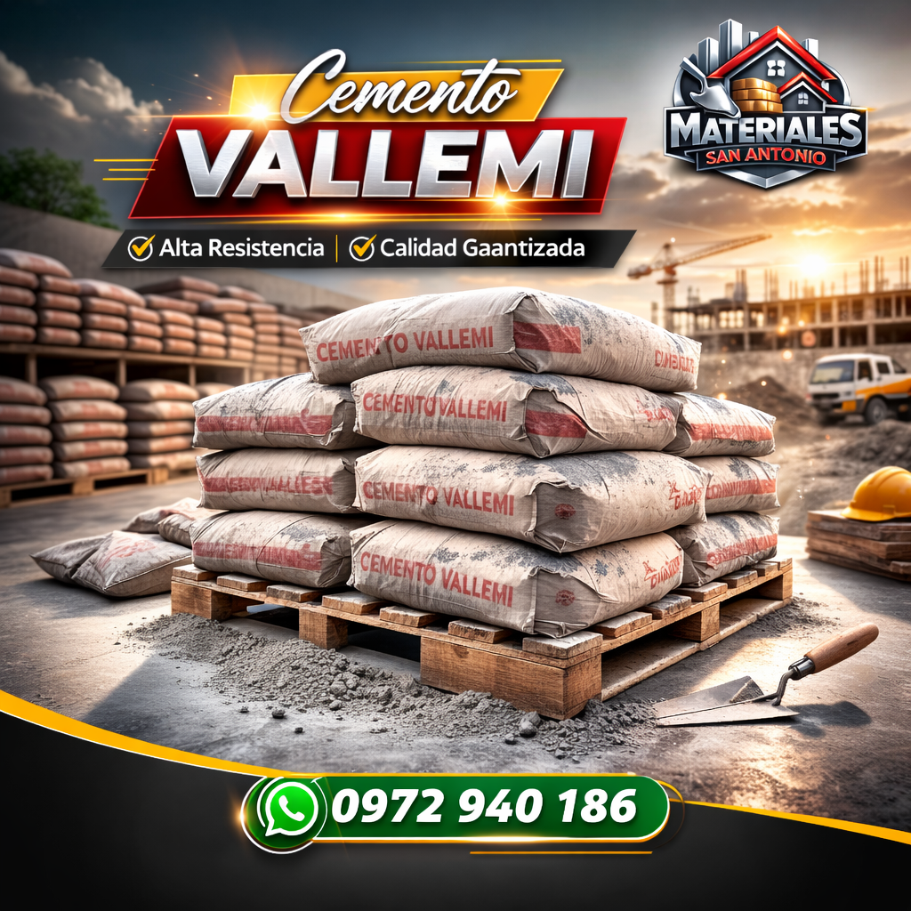 Cemento Vallemi – Fuerza y Calidad para tu Construcción
