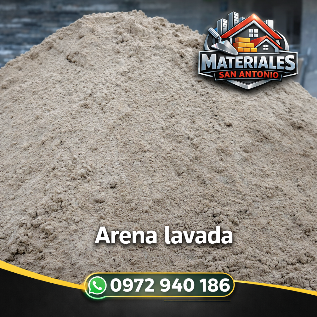 Arena Lavada – Pureza y Calidad para Mezclas Perfectas