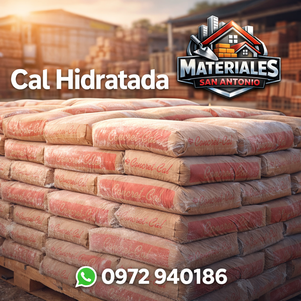 Cal Hidratada de Alta Calidad – Rendimiento y Resistencia Garantizada
