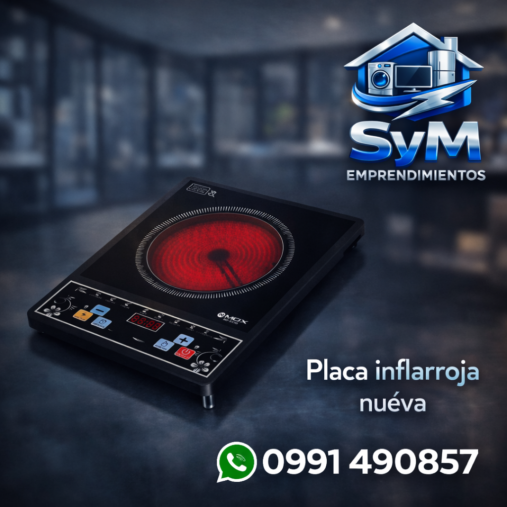 🔥 Placa Infrarroja Nueva – Potencia y Elegancia para tu Cocina
