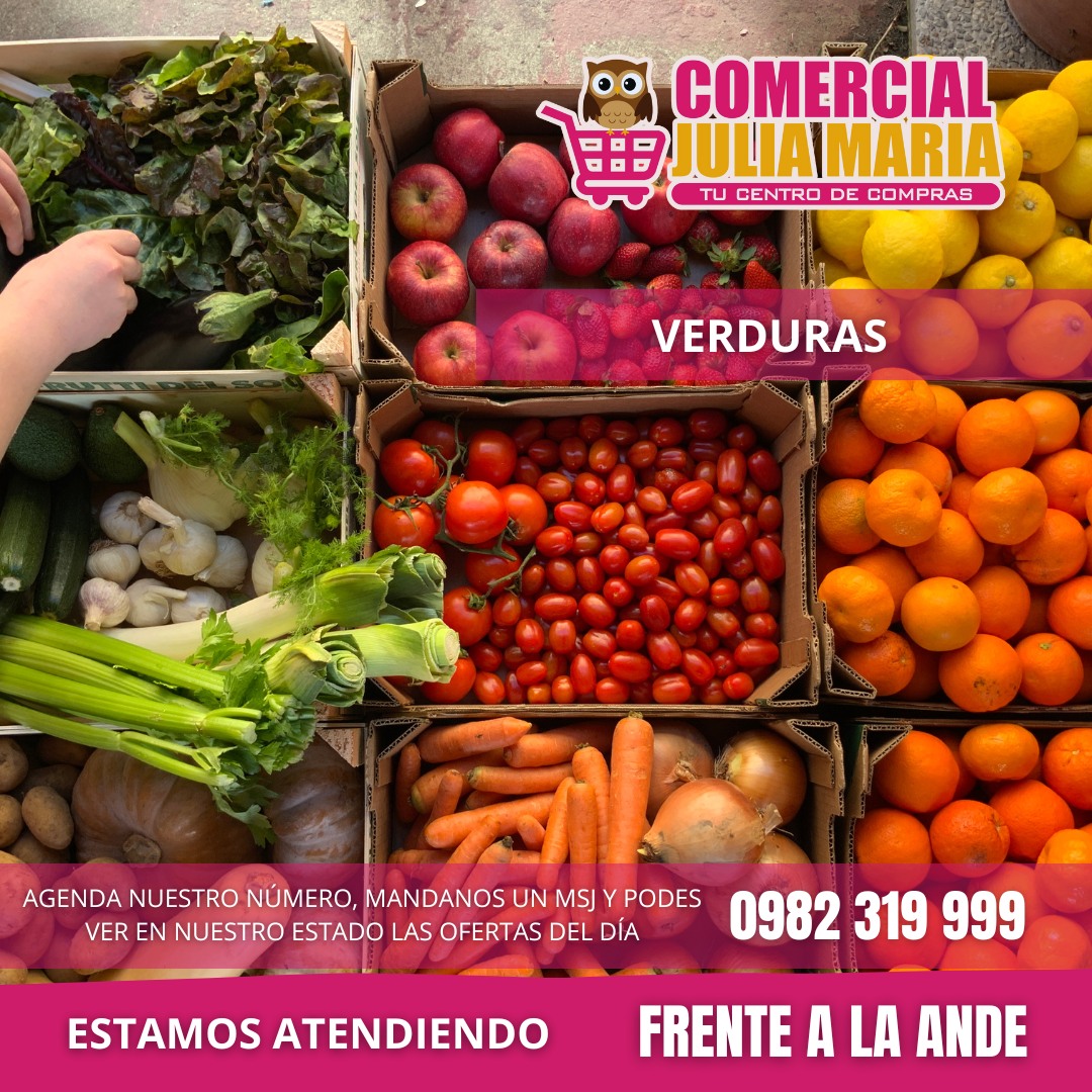 Verduras y Frutas Frescas Todos los Días