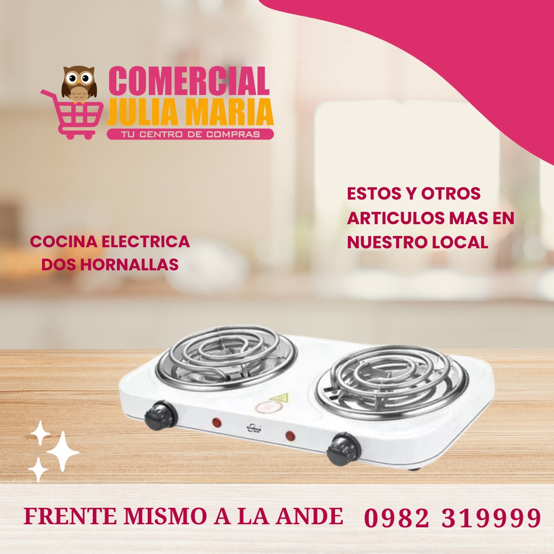 Cocina Eléctrica de Dos Hornallas